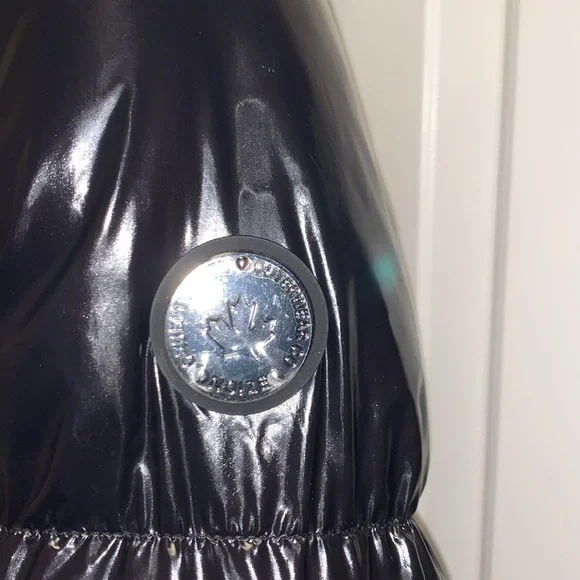NOIZE Shiny Black Puffer Jacket - Picture 6 of 14